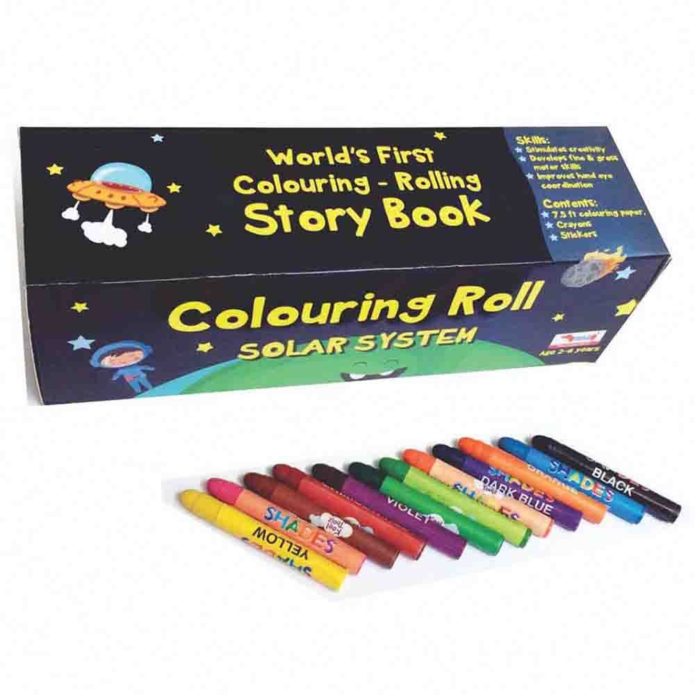 CocoMoco Kids - Colouring Roll Solar System