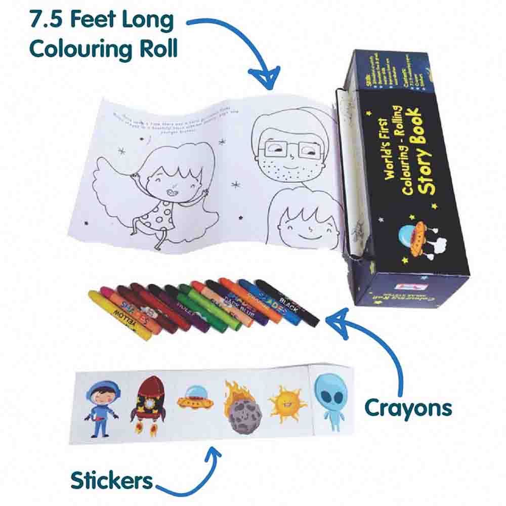 CocoMoco Kids - Colouring Roll Solar System