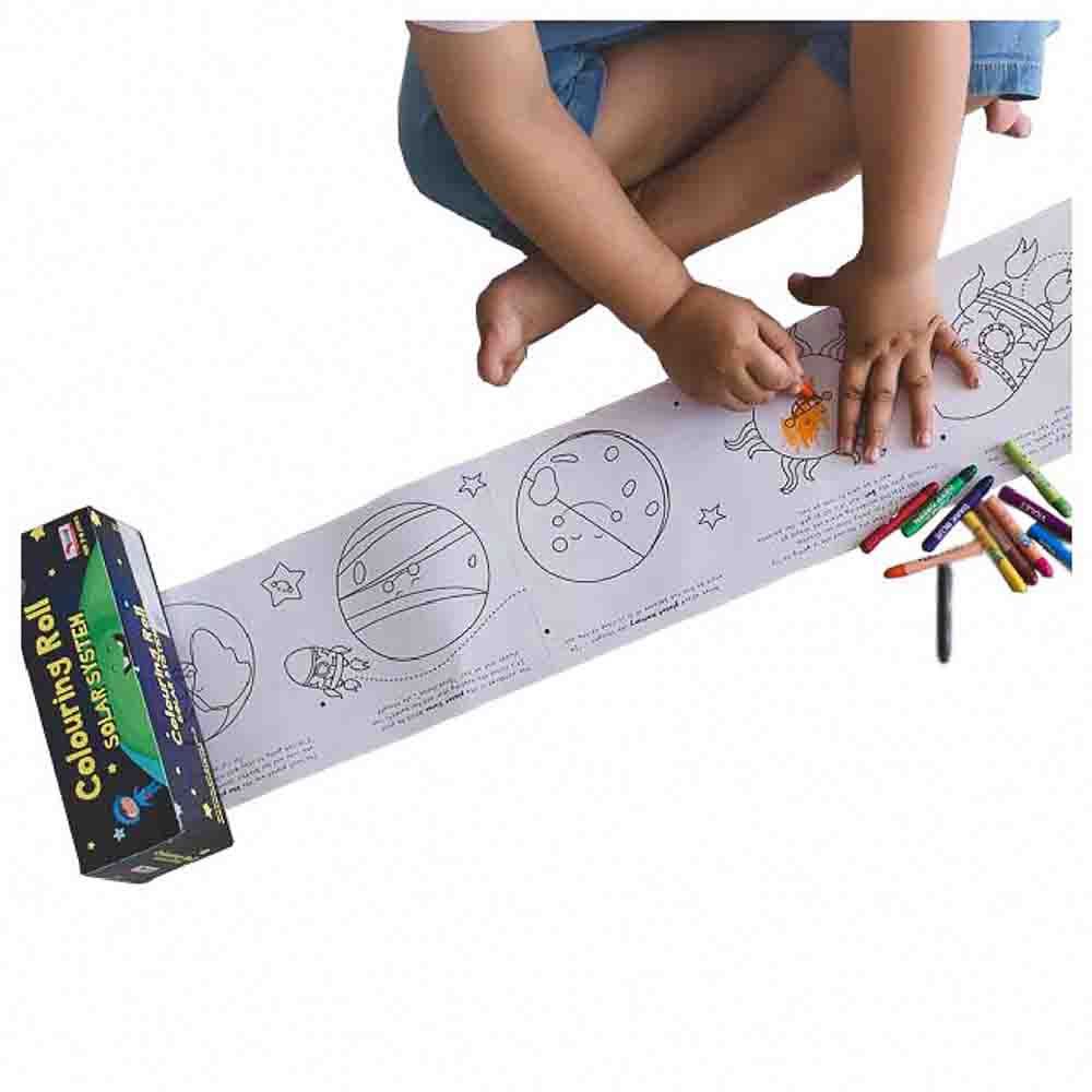 CocoMoco Kids - Colouring Roll Solar System