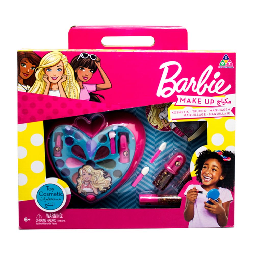 Barbie - 4 Decks Heart Shape Cosmetic Case