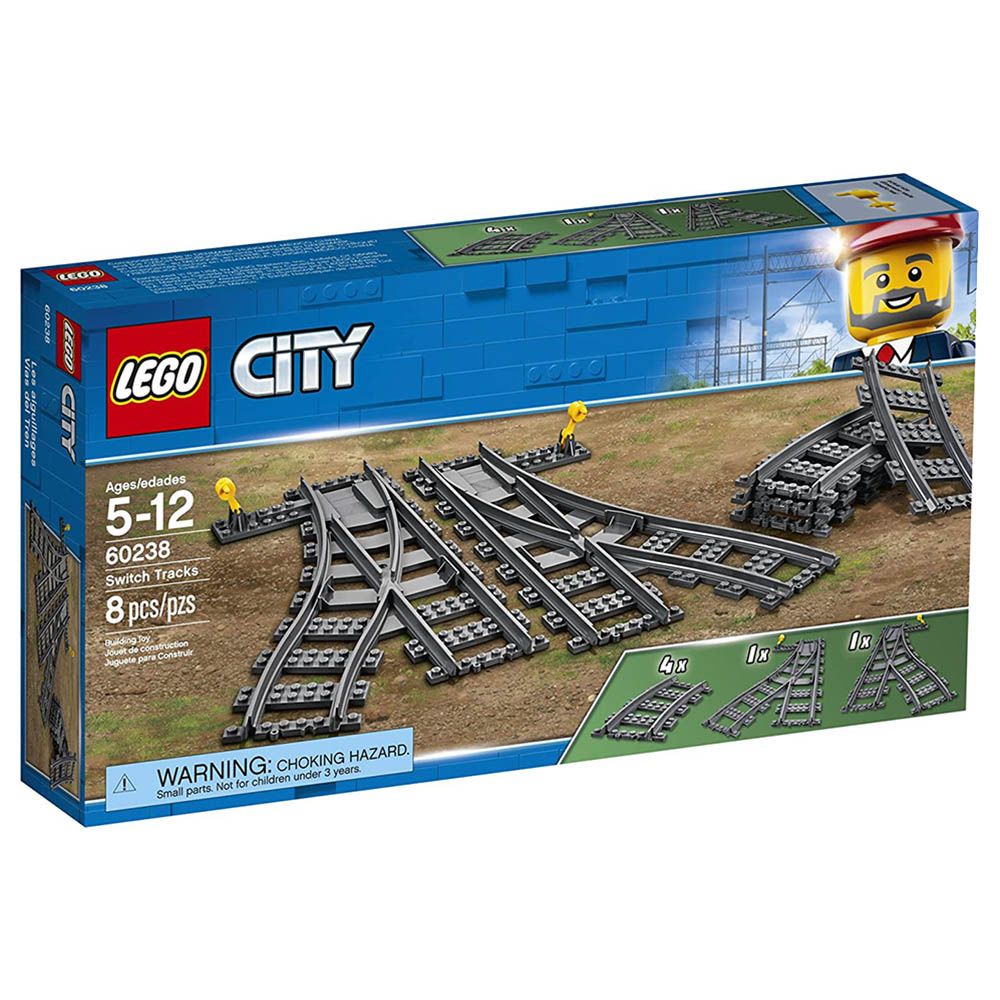 LEGO - City Trains Switch Tracks 8Pcs