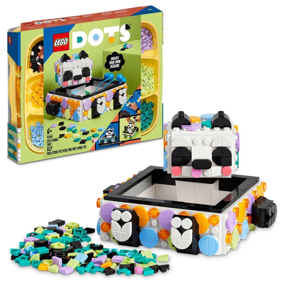 Lego - Cute Panda Tray Building Set 517pcs