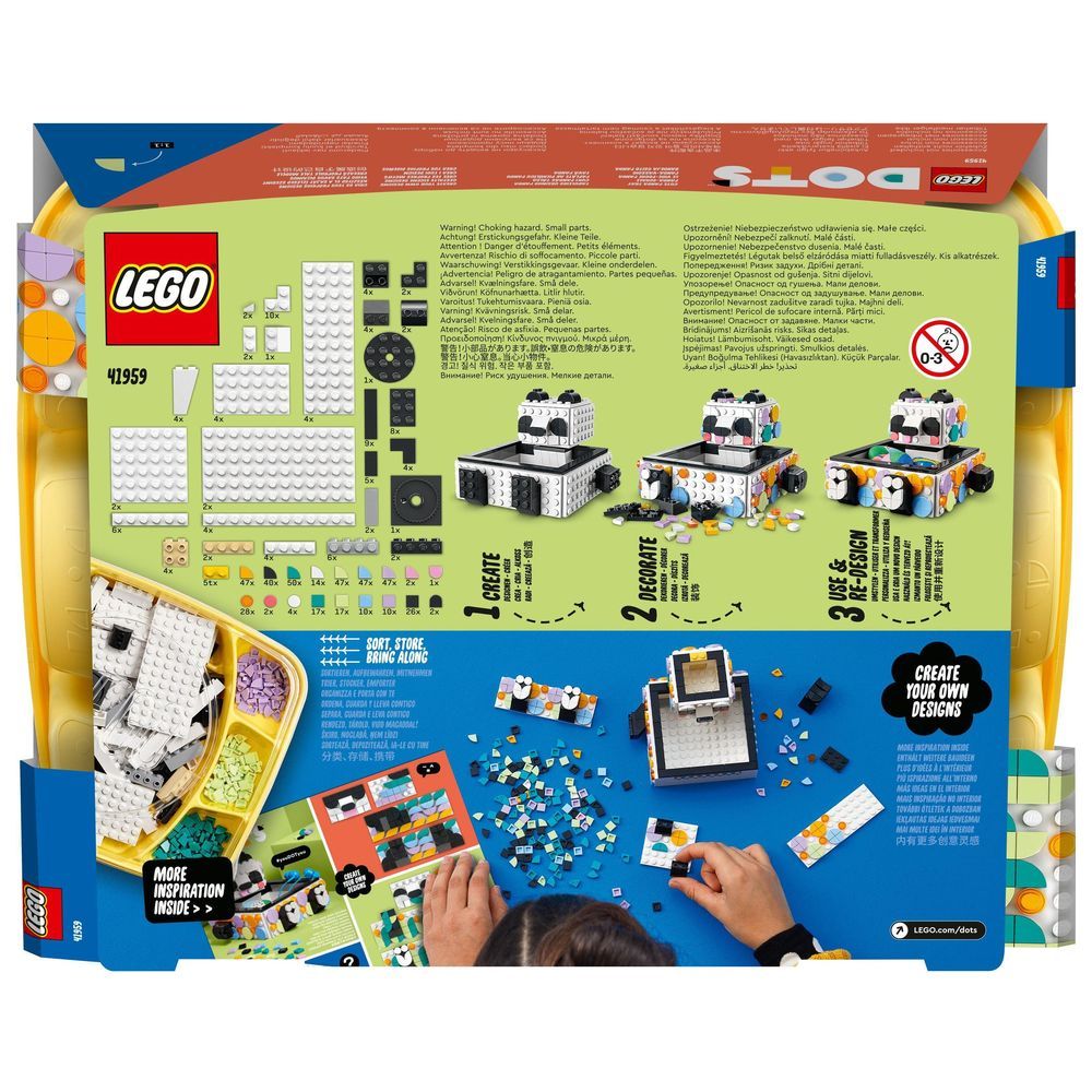 Lego - Cute Panda Tray Building Set 517pcs