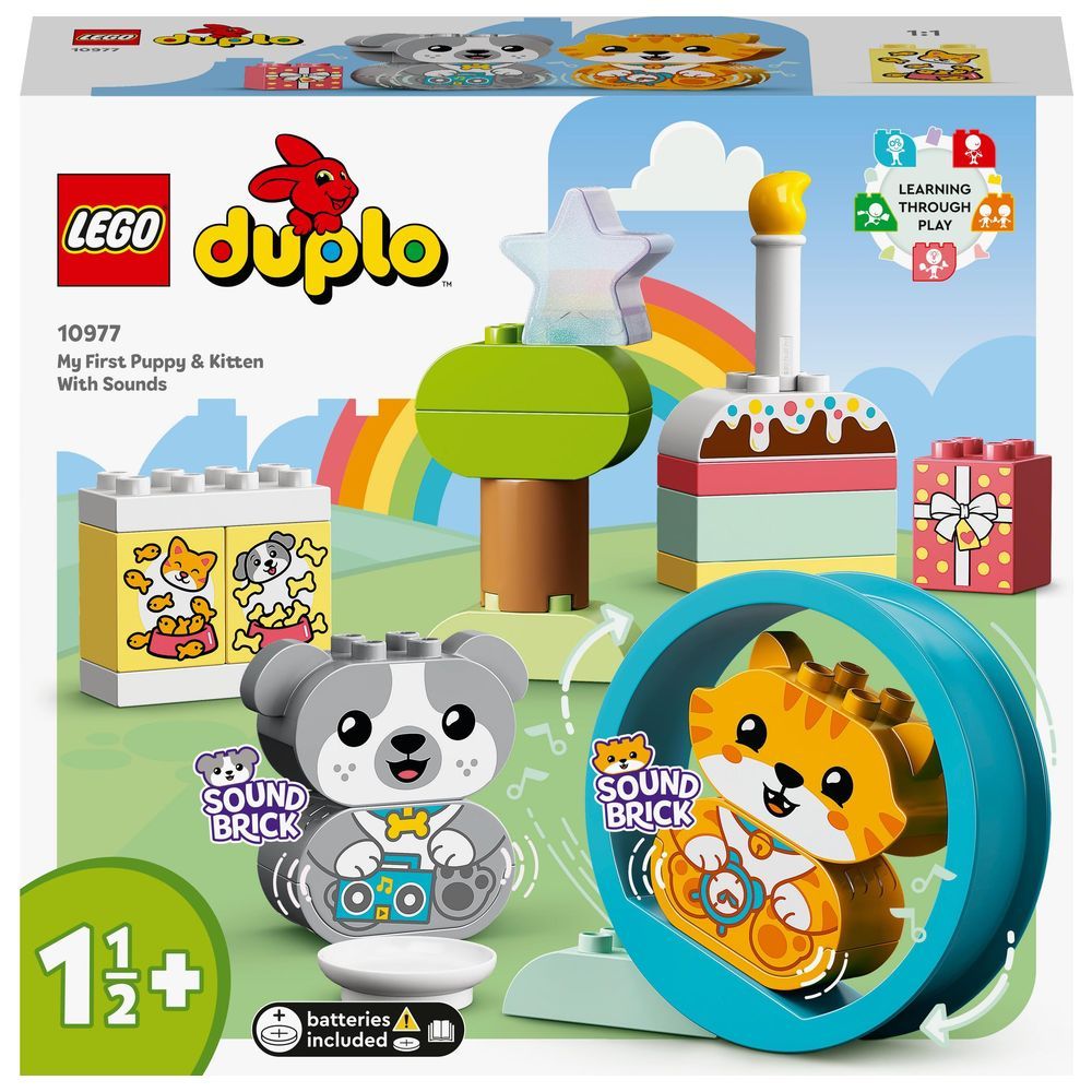 Lego - Duplo My First Puppy & Kitten w/ Sounds Building Set 22pcs