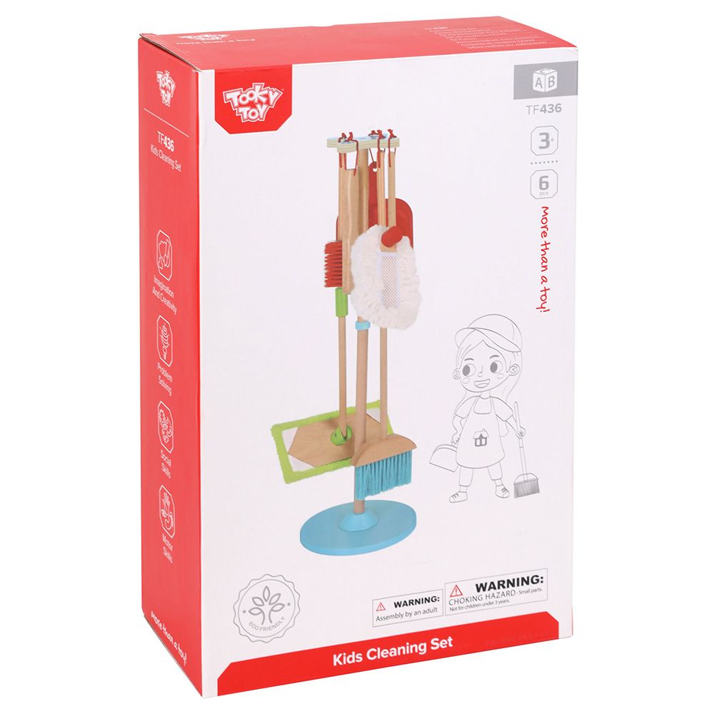 Tooky Toy - Kids Cleaning Set - 6pcs