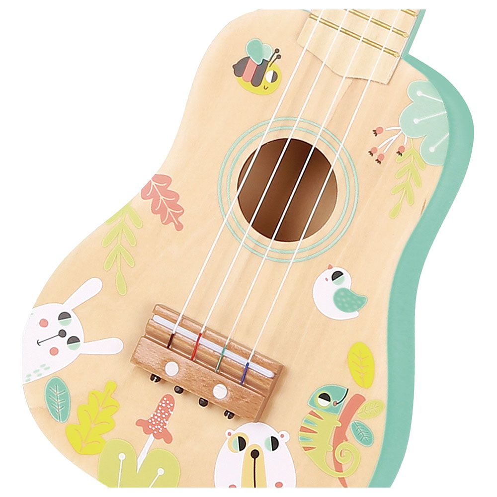 Tooky Toy - Animal Print Ukulele - Green