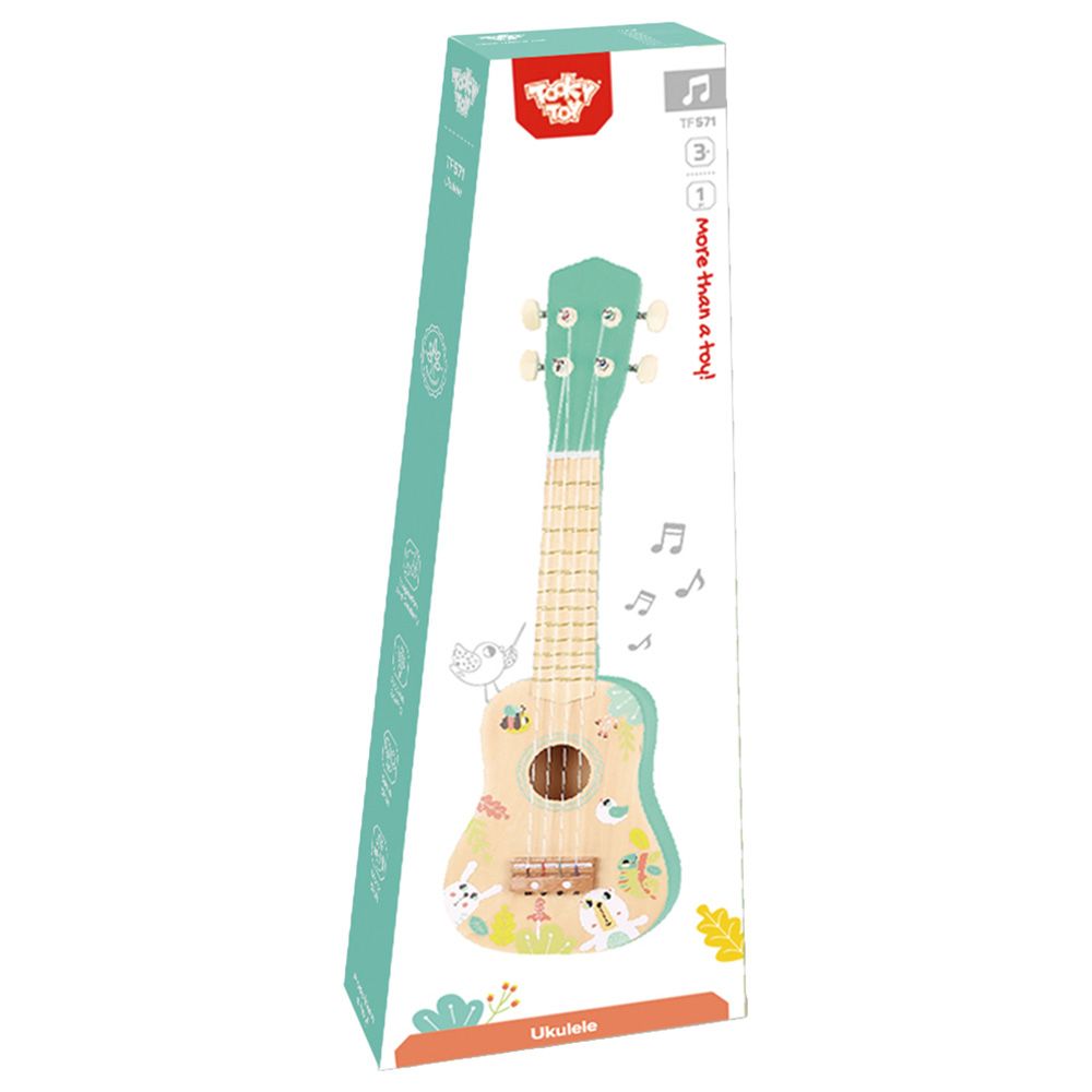 Tooky Toy - Animal Print Ukulele - Green