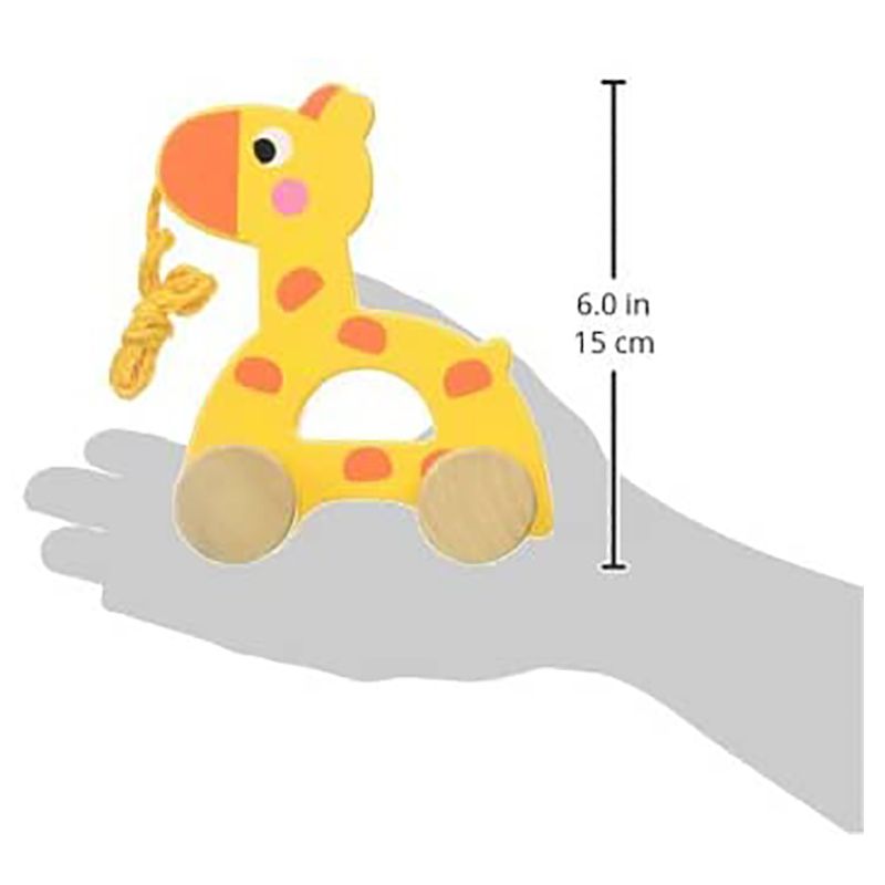 Tooky Toy - Wooden Giraffe Pull Along Toy