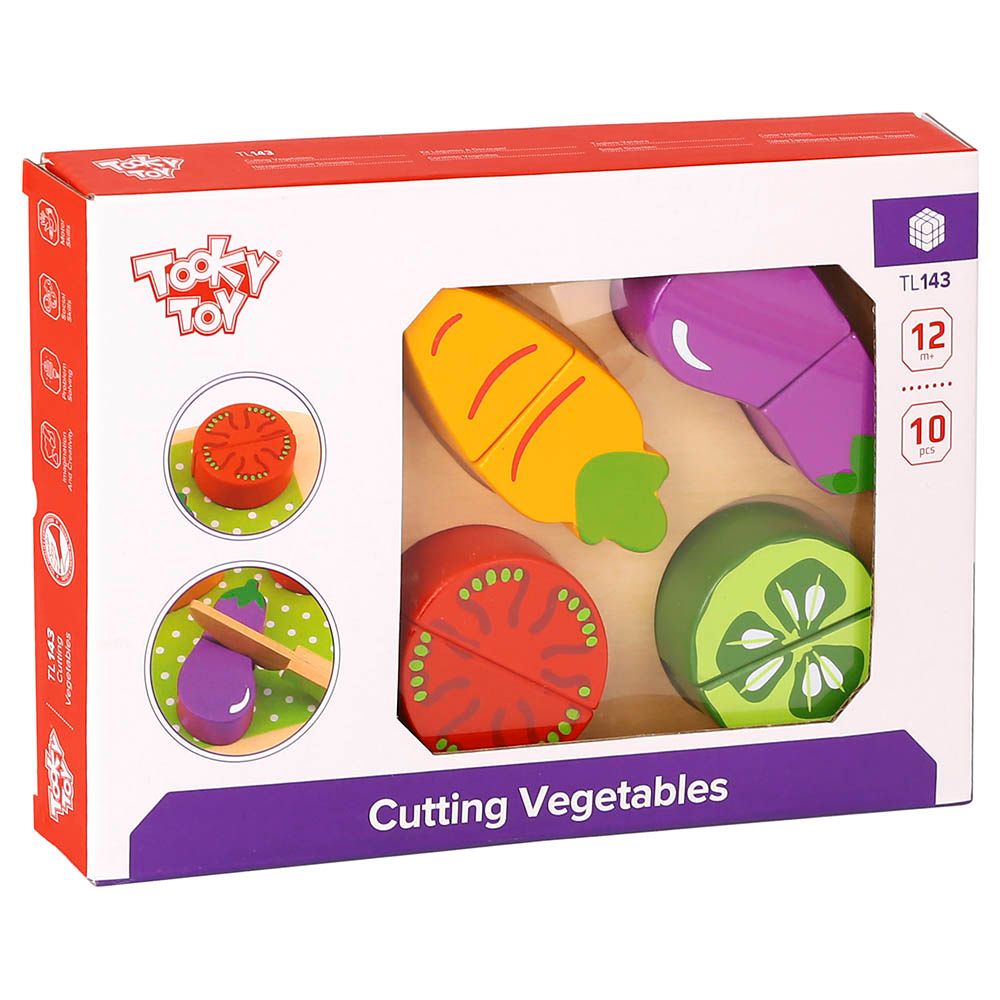 Tooky Toy - Cutting Vegetables Set - 10pcs