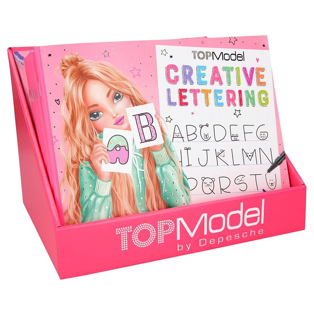 Topmodel - Creative Lettering Colouring Book