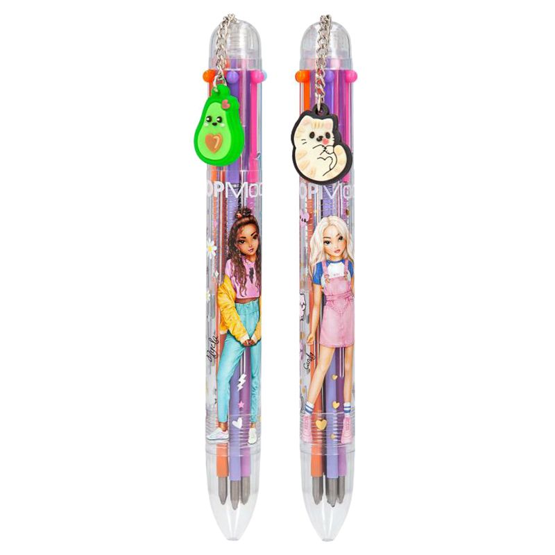 Top Model - Gel Pen With 6 Colors - Style May Vary