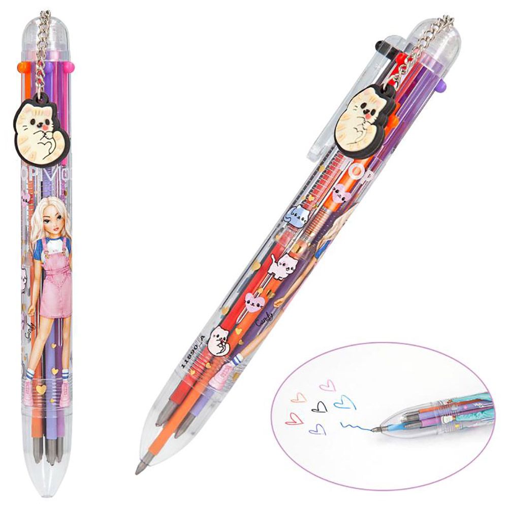 Top Model - Gel Pen With 6 Colors - Style May Vary