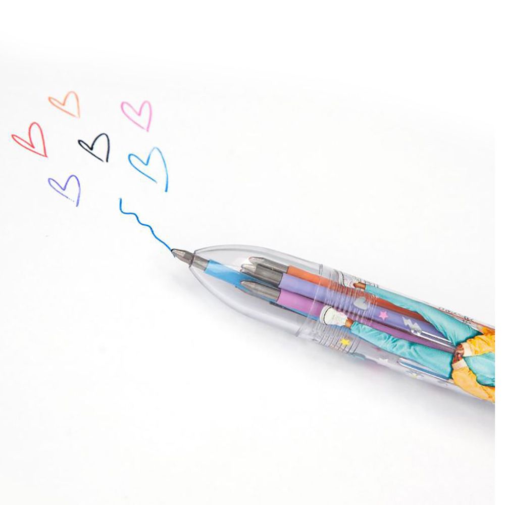 Top Model - Gel Pen With 6 Colors - Style May Vary