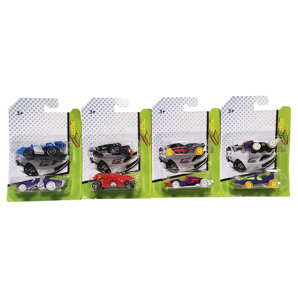 TTC - Diecast 1:64 Car - 2 pcs Pack - Assorted