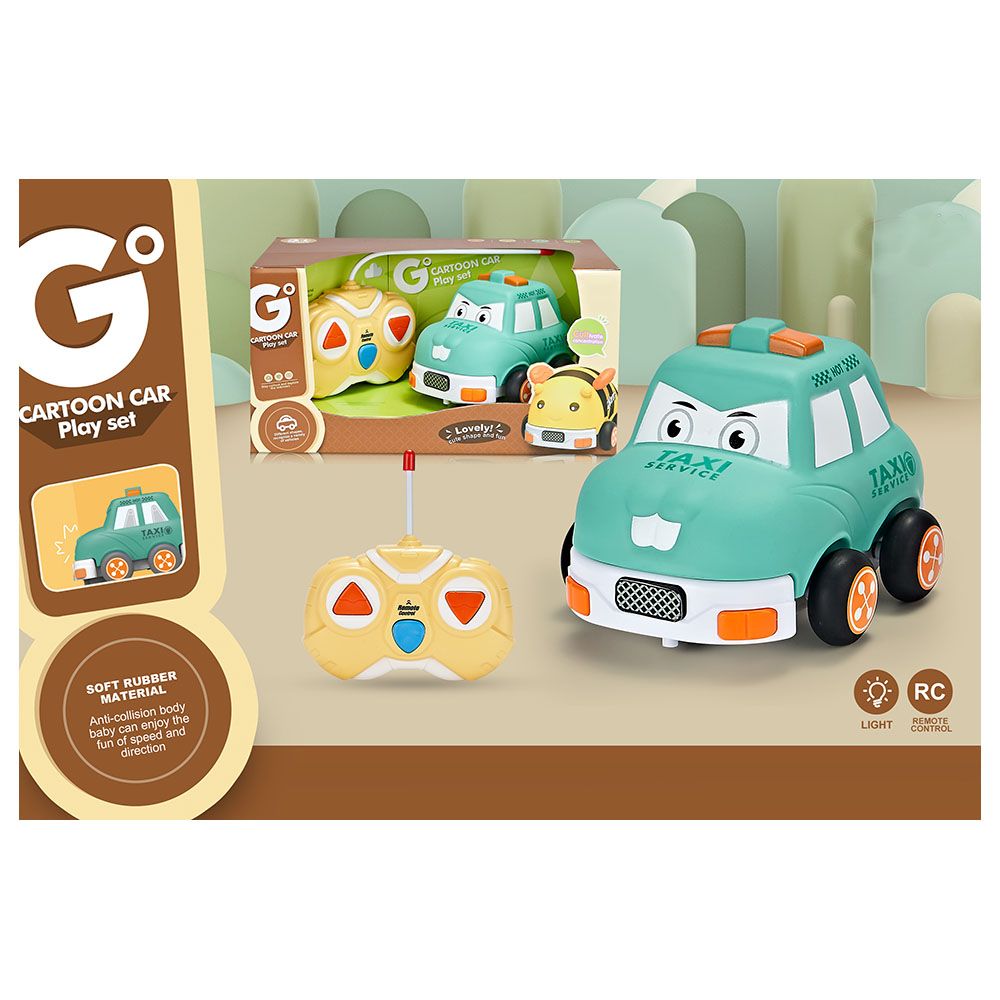 TTC - 2-Way Cartoon Car w/ Remote Control - Taxi Design