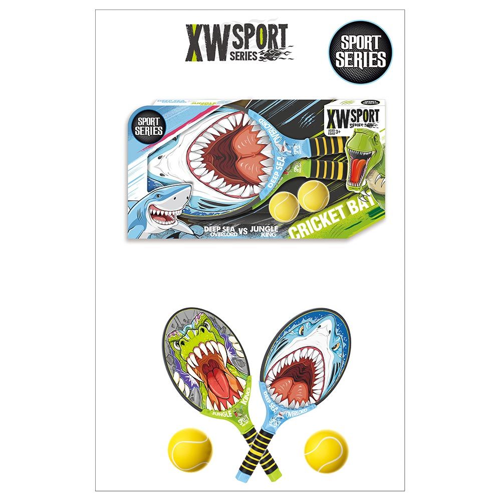 TTC - Sports Cricket Set w/ 2 Paddles & Ball