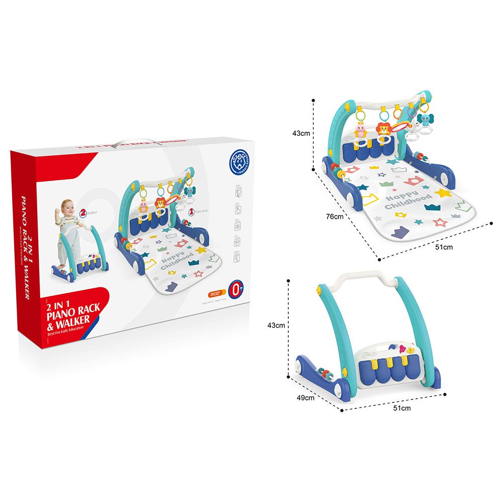 TTC - 2-in-1 Piano Rack & Walker Infant Toys 