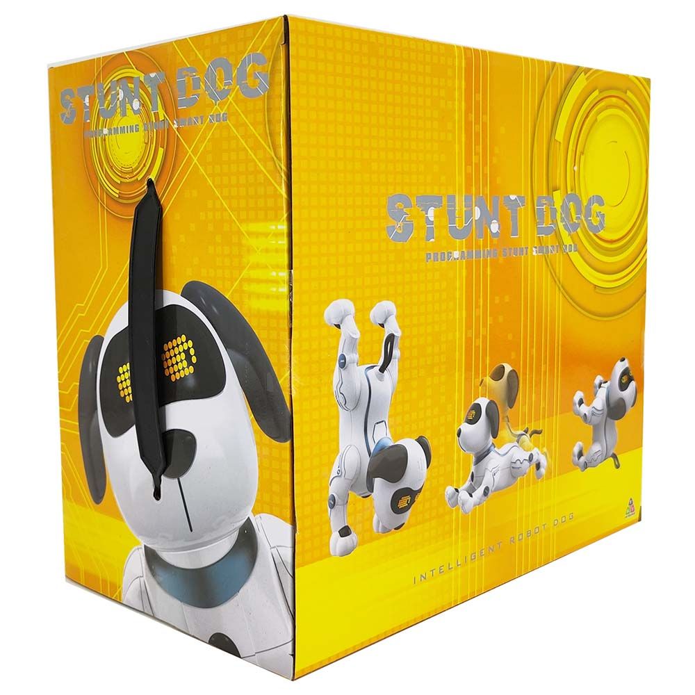 TTC - Intelligent Robot Stunt Dog w/ Remote Control - White