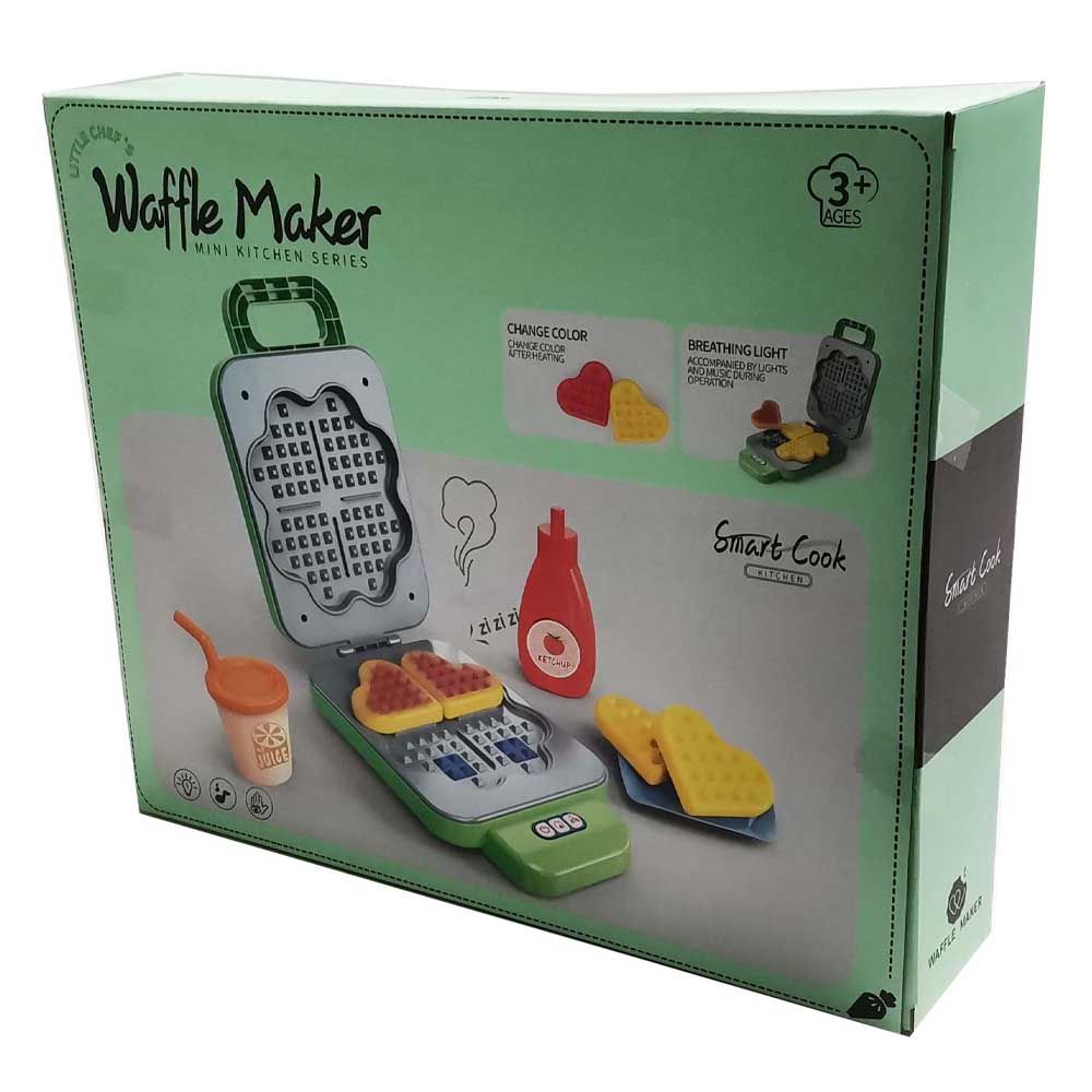 TTC - Little Chef's Mini Kitchen Series Waffle Maker Set