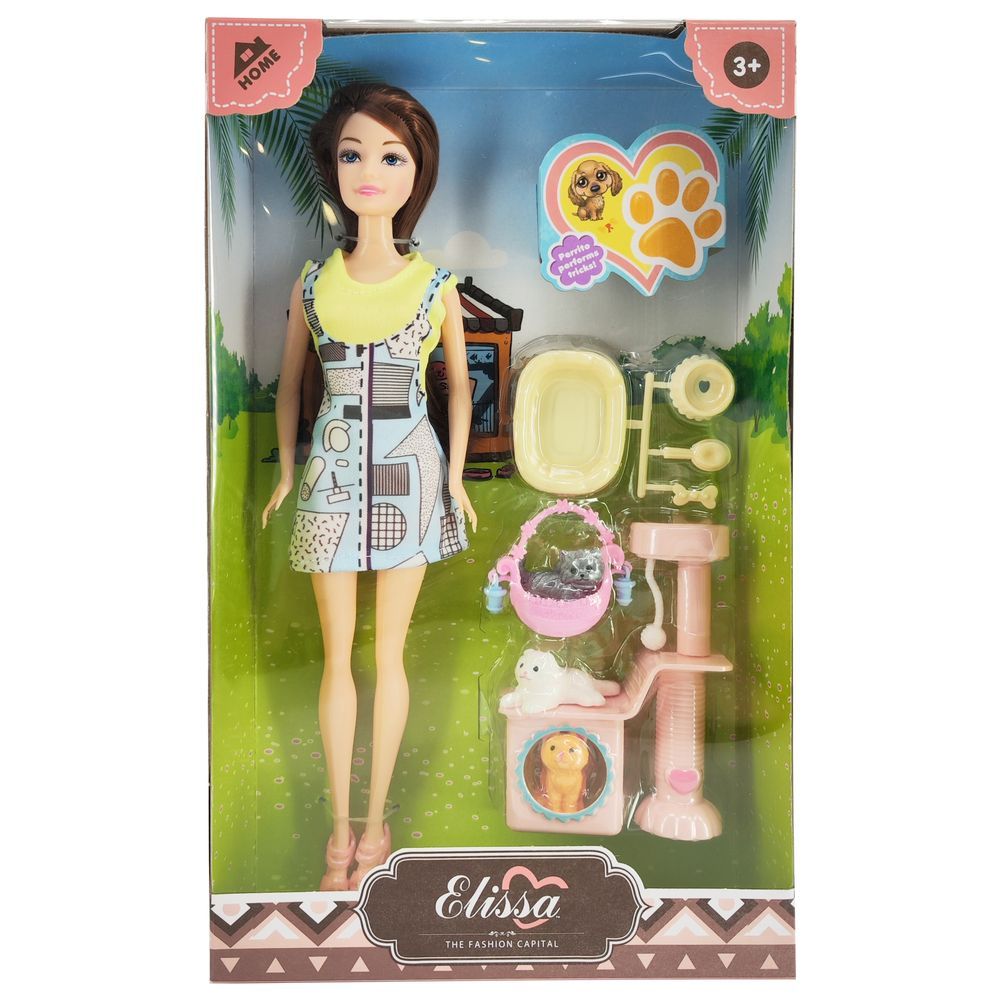 Elissa - Home w/ Pets Collection Doll - 11.5-inch - Style IV