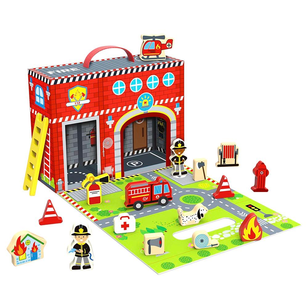 Tooky Toy - Fire Station Playset