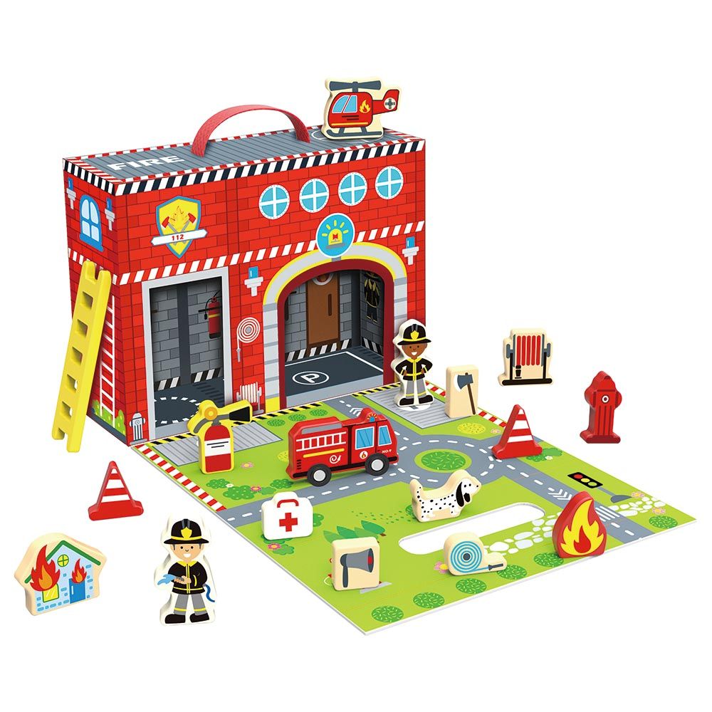 Tooky Toy - Fire Station Playset