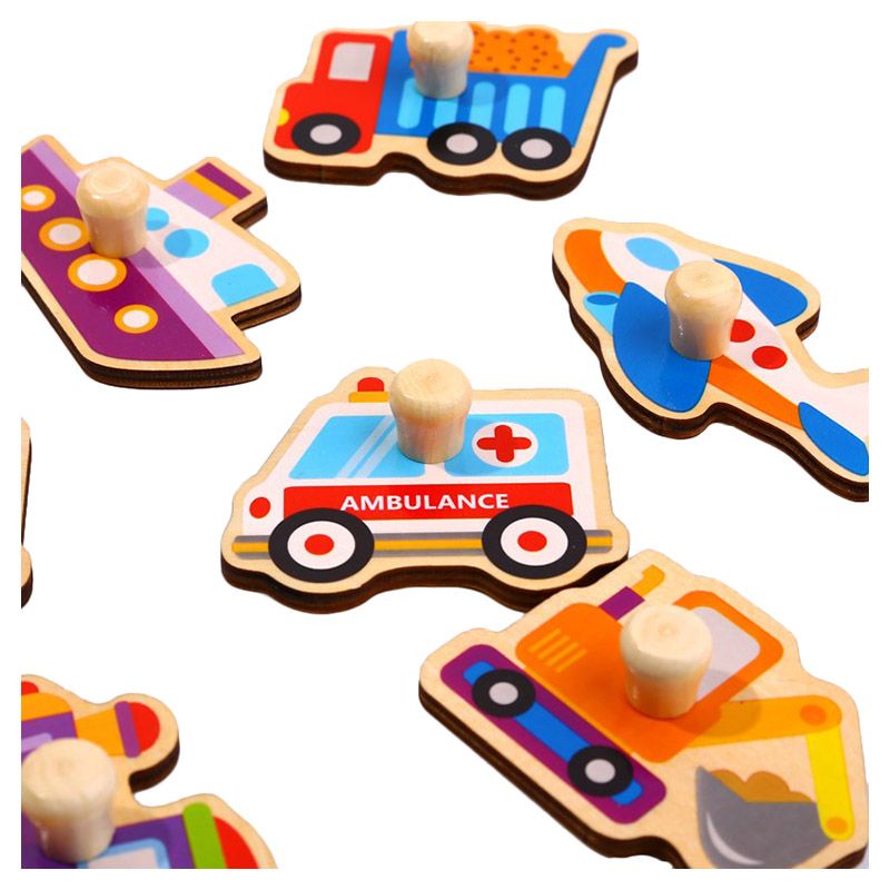 Tooky Toy - Wooden Vehicle/Transportation Puzzle