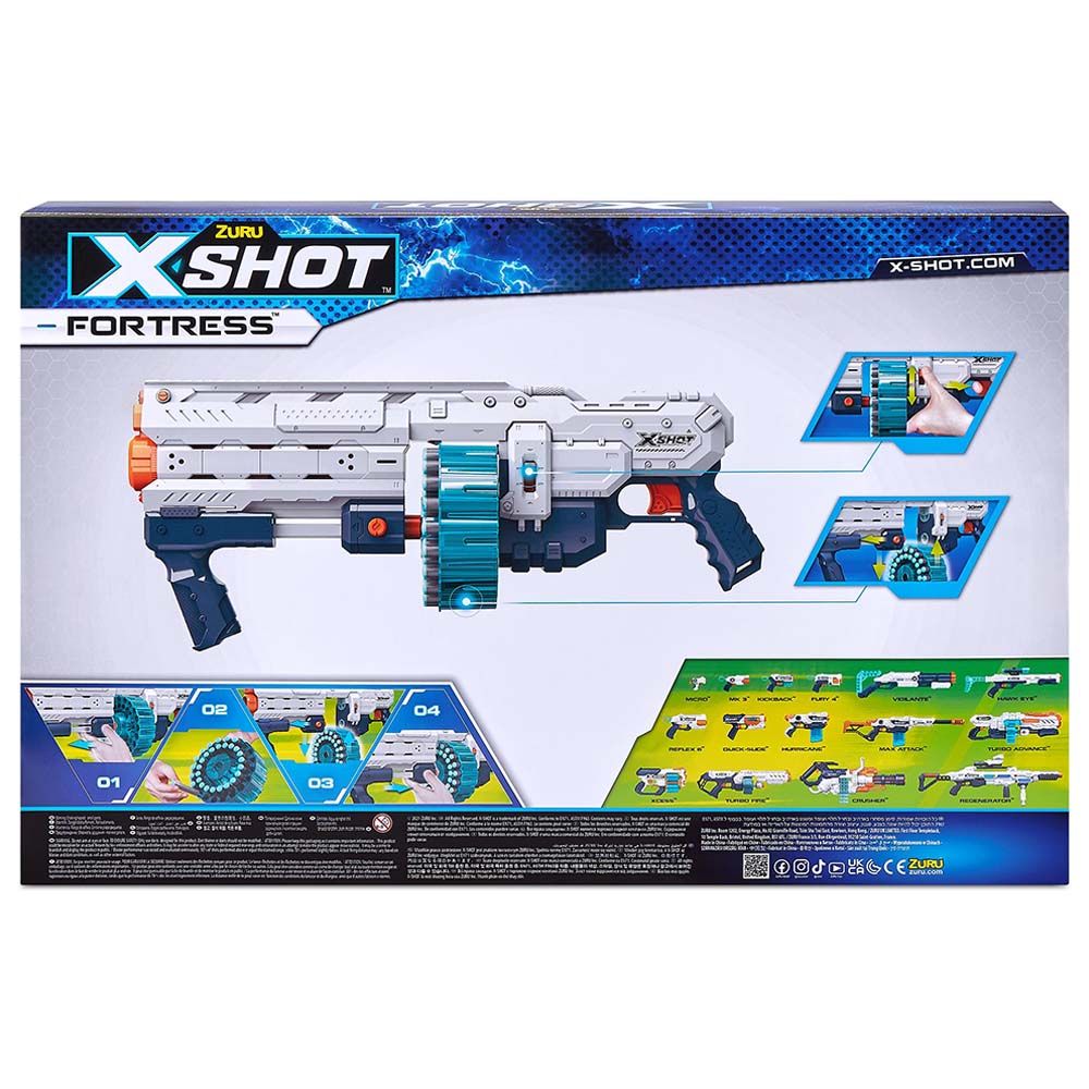 X Shot - Excel Fortress w/ 40 Darts Capacity Barrel