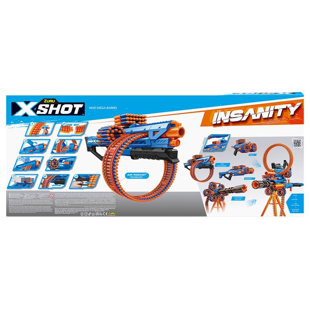 X-Shot - Insanity Mad Mega Barrel