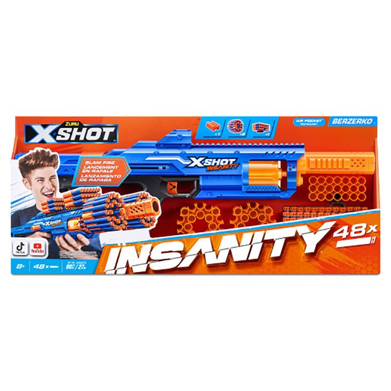 X-Shot - Insanity Berzerko 6 Shot Blaster w/ 48 Darts