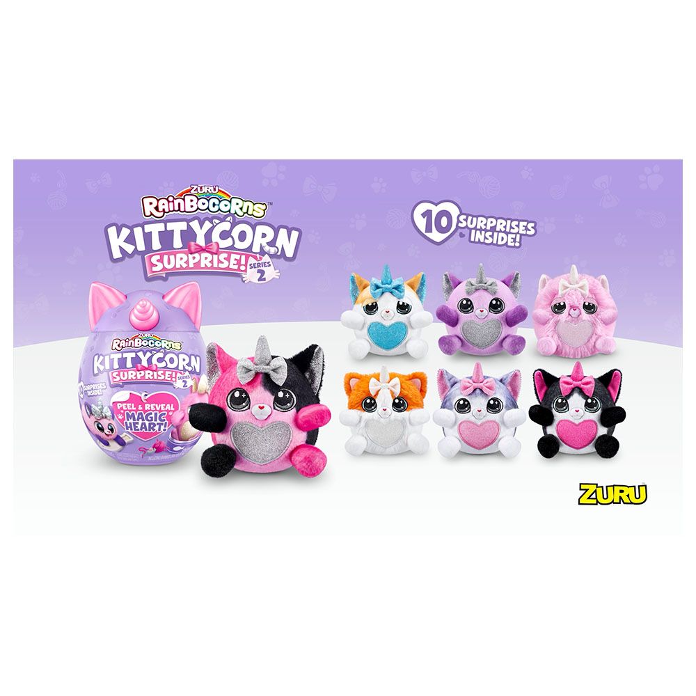 Rainbocorns - Kittycorn Surprise S7 Plush - Small - Style May Vary