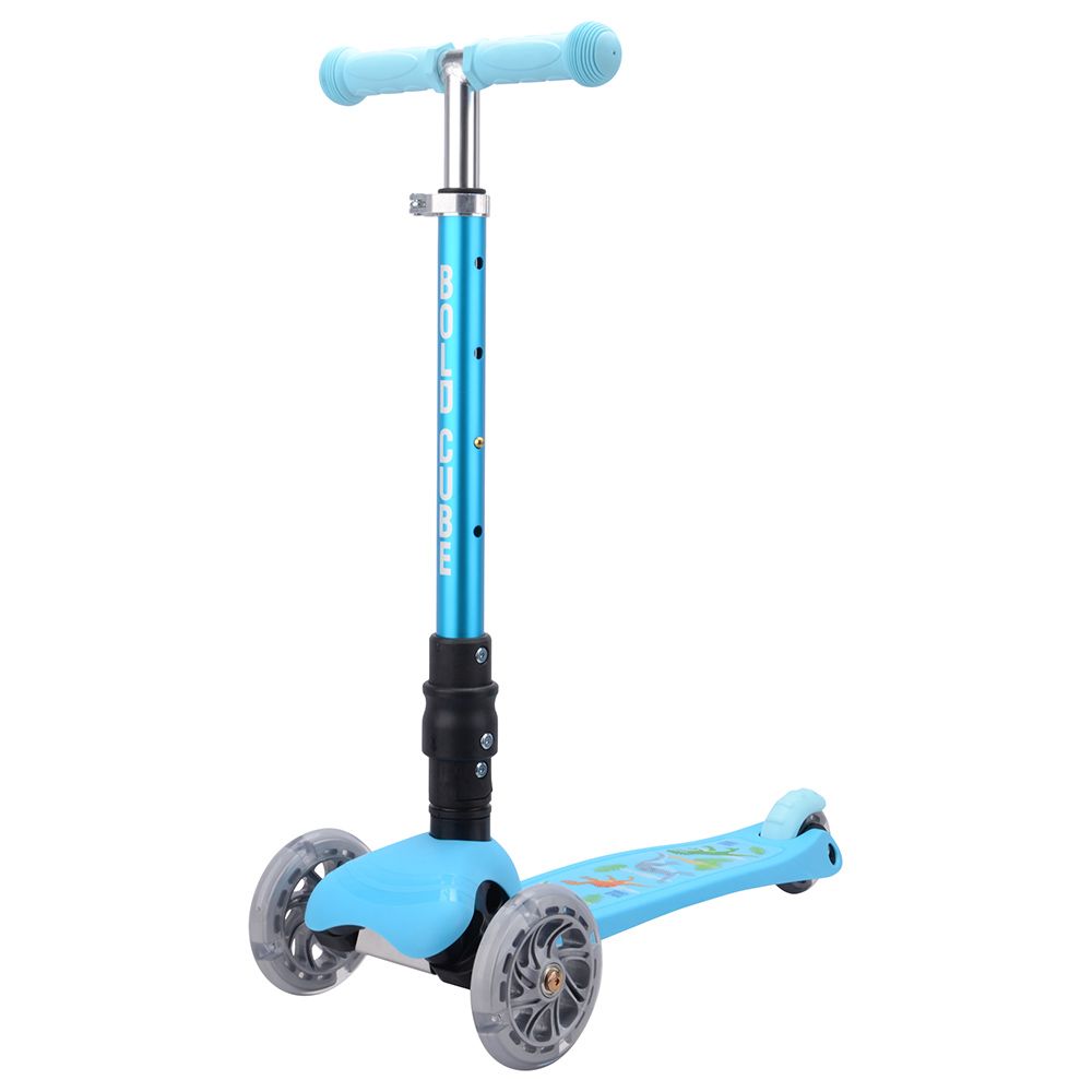 Boldcube - 3 Wheel Scooter Folding Teeny - Dinosaur - Blue