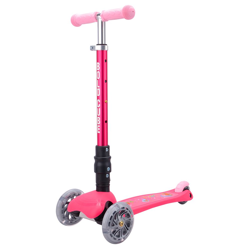 Boldcube - 3 Wheel Scooter Folding Teeny - Pink