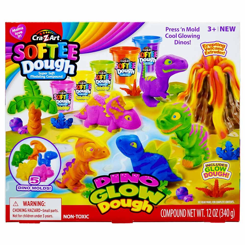 Softee Dough - Modeling Compounds Dino Glow Dough