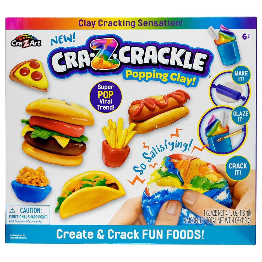 Cra-Z-Art - Crackle Clay Create & Crack Fun Foods Clay Kit - 113g