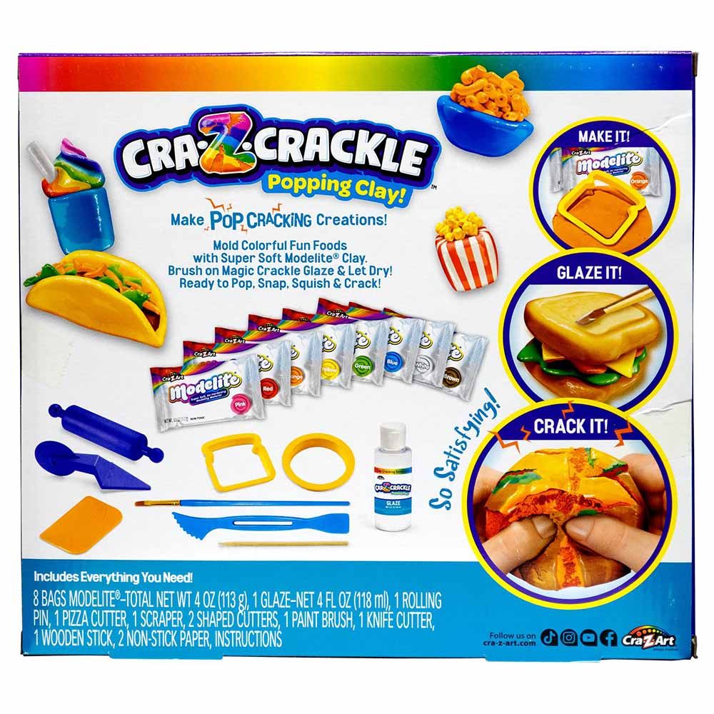 Cra-Z-Art - Crackle Clay Create & Crack Fun Foods Clay Kit - 113g