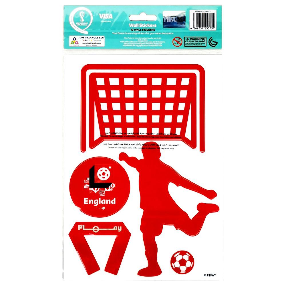 Fifa - 2022 Country Wall Stickers 10pcs - England