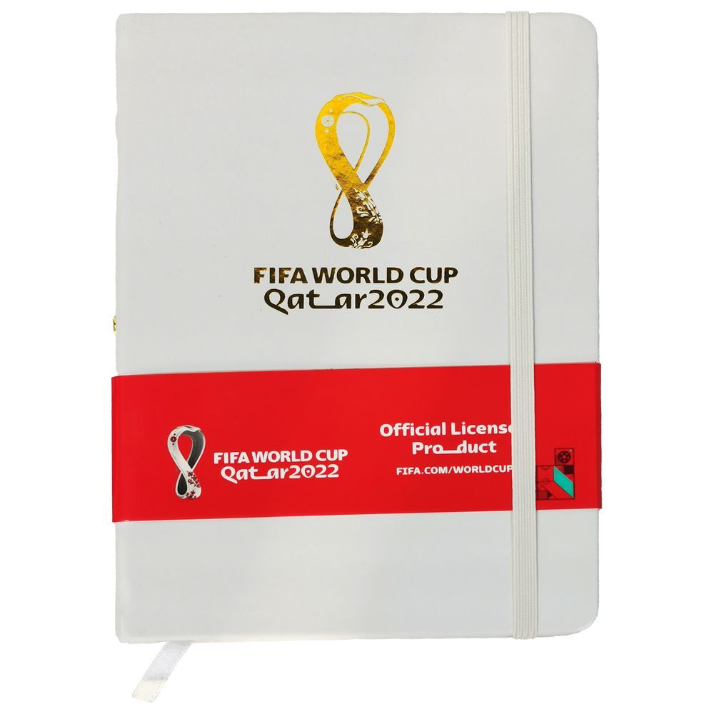 Fifa - 2022 Emblem A5 Notebook w/ Elastic Band - White