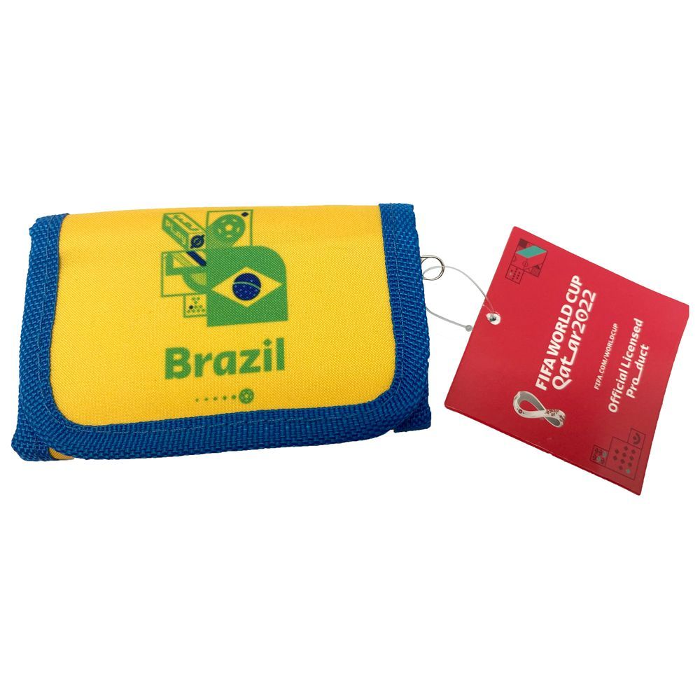 Fifa - 2022 Country Sports Wallet w/ Zipper Pocket - Brazil