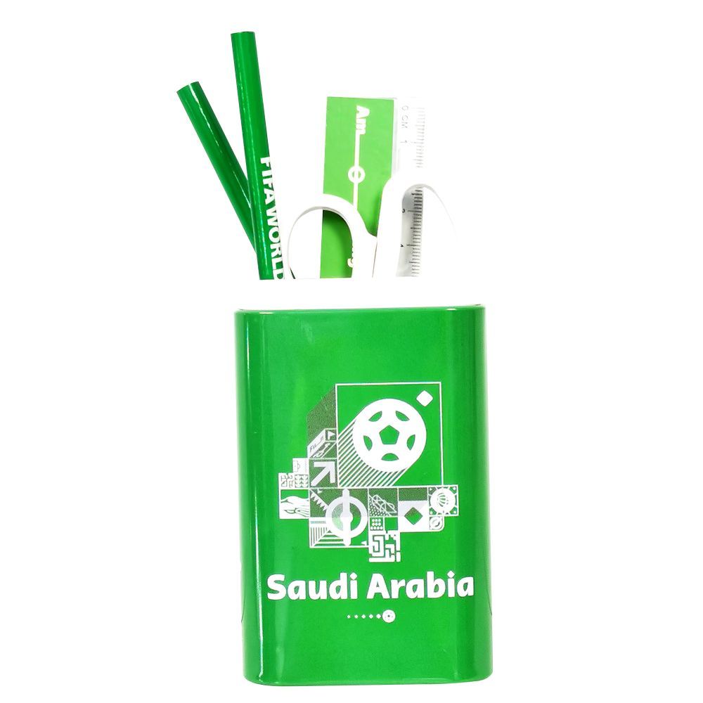 Fifa - 2022 Country Pencil Holder Set 5pcs - Saudi Arabia