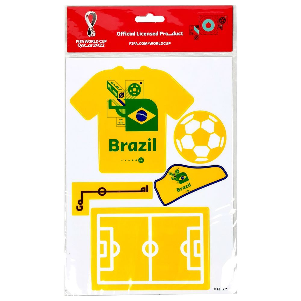 Fifa - 2022 Country Wall Stickers 10pcs - Brazil