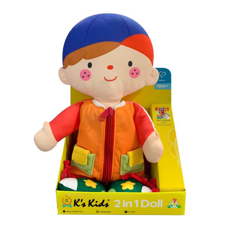 K's Kids - 2-in-1 Wayne & Julia Dress Up Doll 