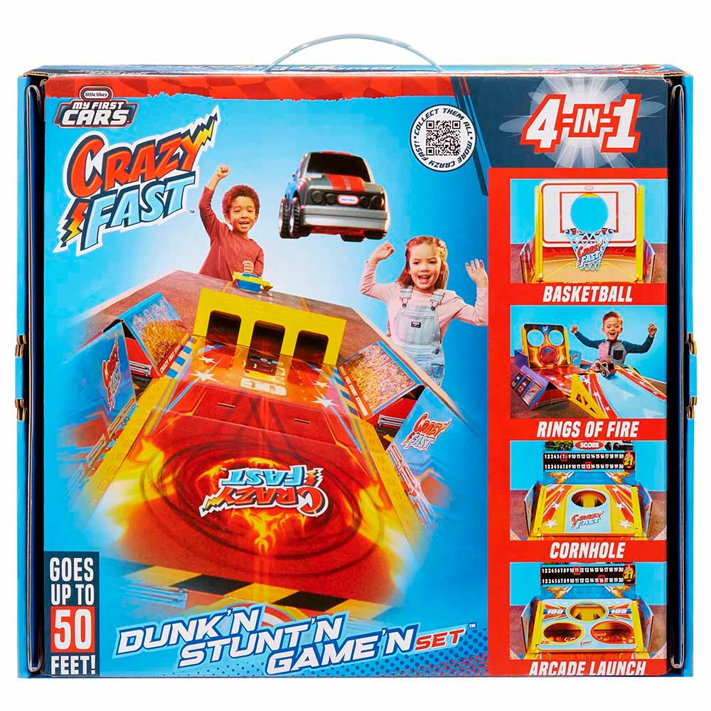 Little Tikes - 4-in-1 Dunk'n Stunt'n Game'n Set w/ Pullback Car