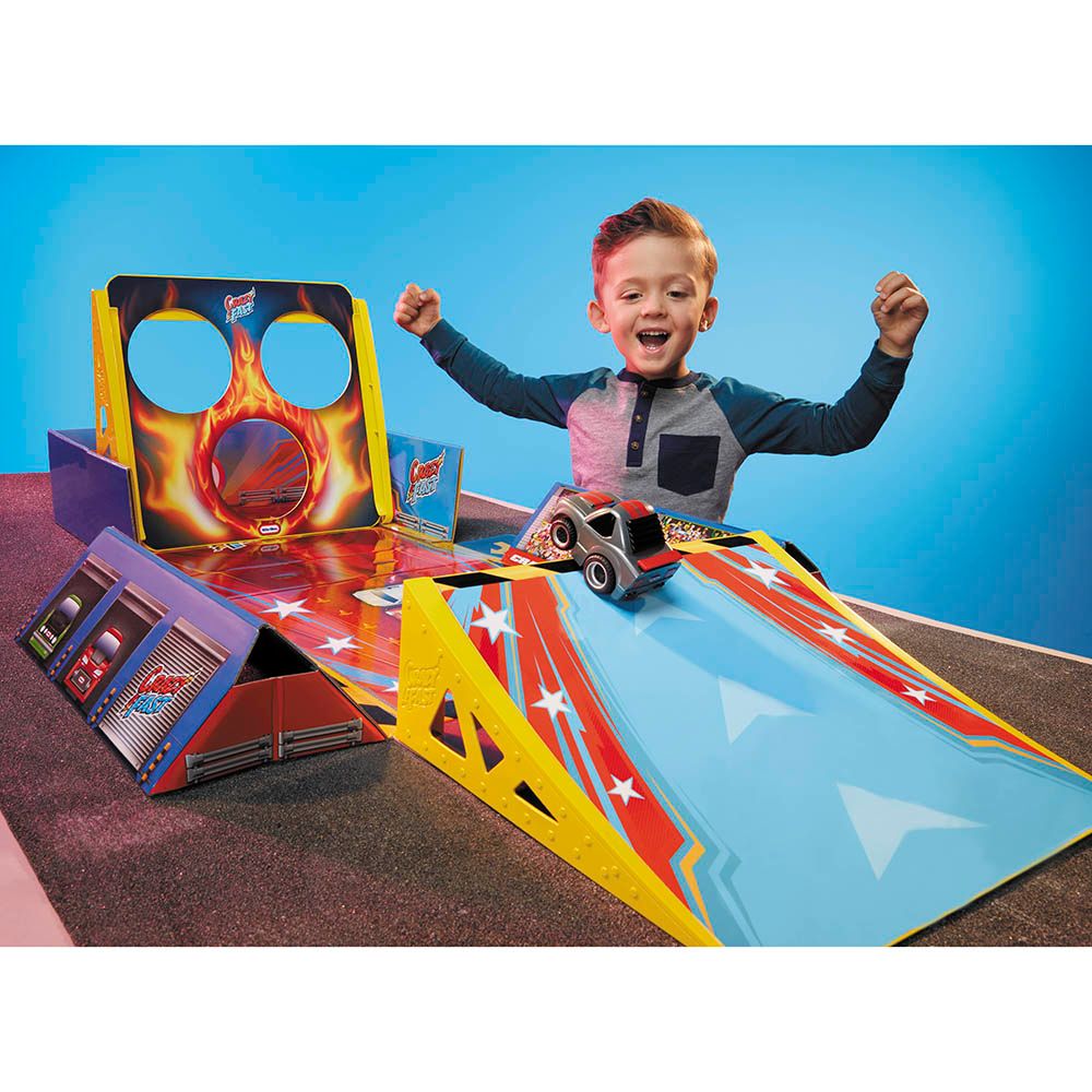 Little Tikes - 4-in-1 Dunk'n Stunt'n Game'n Set w/ Pullback Car