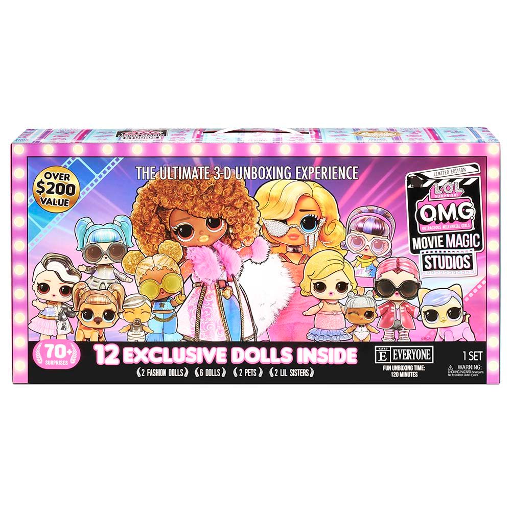 L.O.L. Surprise OMG Magic Studios W/ 12 Dolls & 70+ Surprise