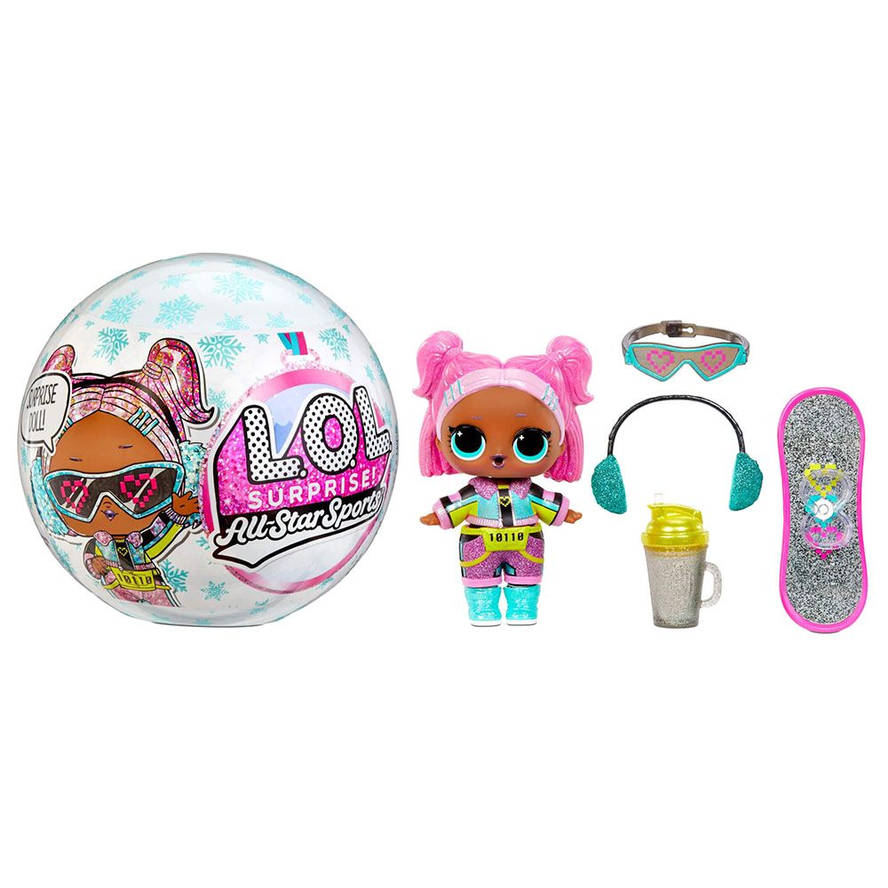 L.O.L. Surprise - Winter Games Sparkly Dolls PDQ - Assorted 1pc