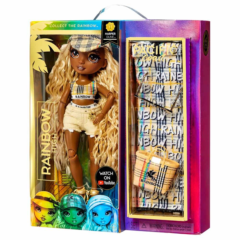 Rainbow High - S1 Harper Dune- Sand Fashion Doll - Yellow