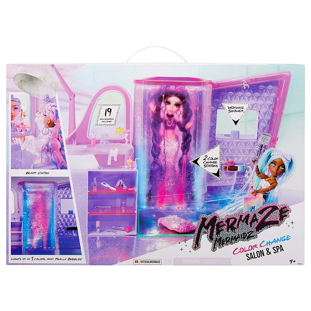 Mermaze Mermaidz - Color Change Salon & Spa Playset - Pink