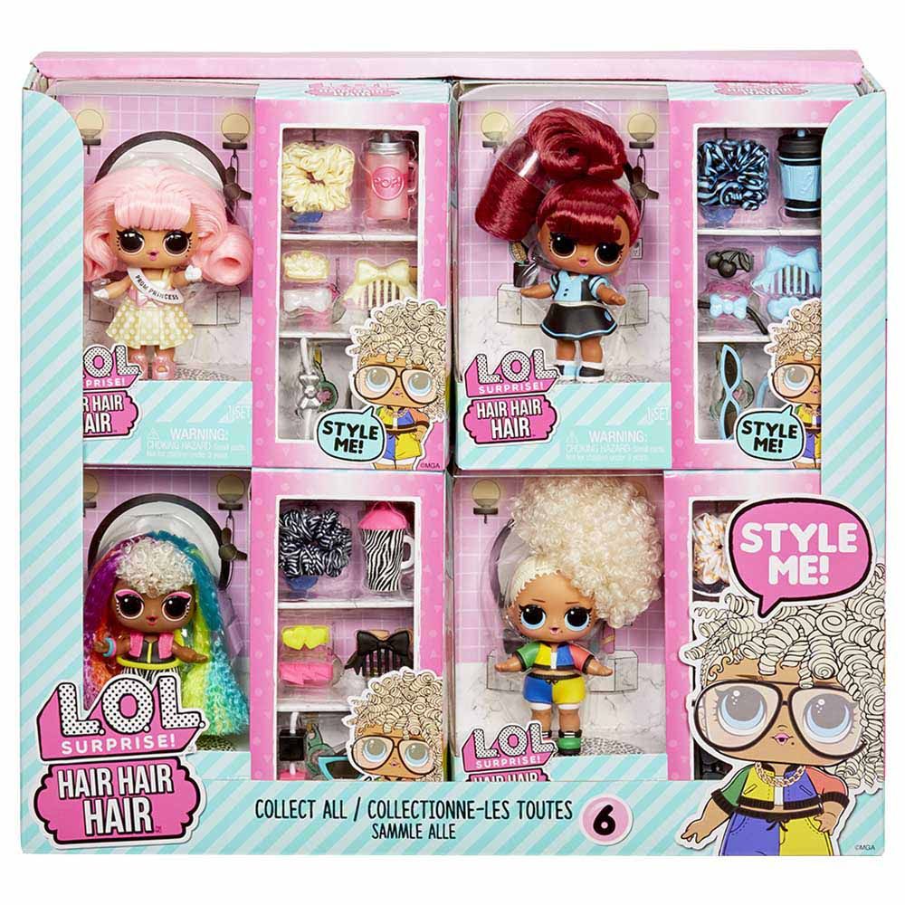 L.O.L. Surprise - Hair Dolls W/ 10 Surprises Assorted 1pc