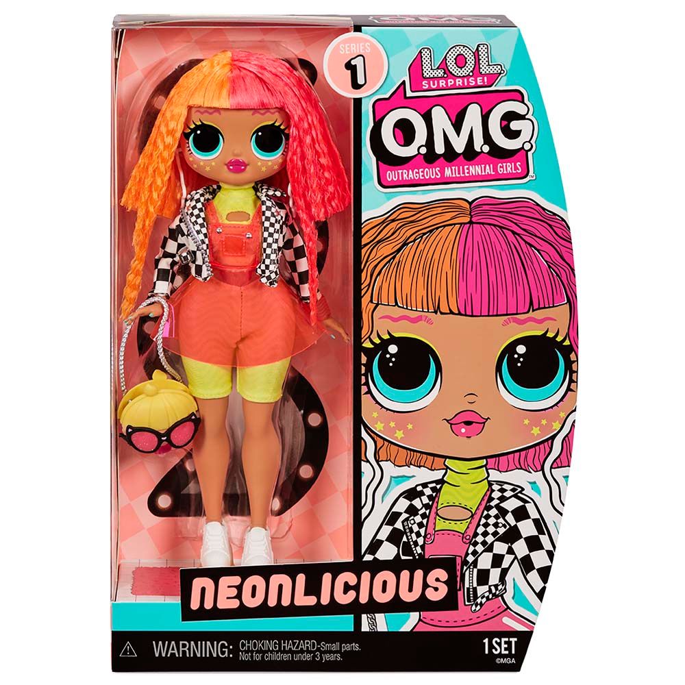 L.O.L. Surprise! - Omg Neonlicious Fashion Doll 10-inch w/ 20 Surprises